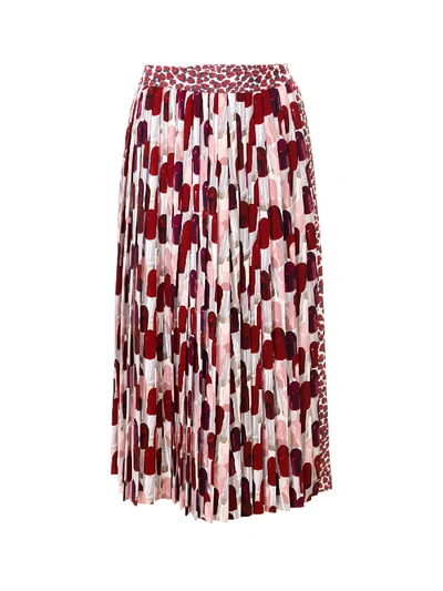 Shop Prada Skirt In Red