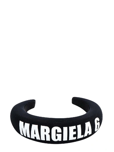 Shop Mm6 Maison Margiela Hairbands In Black