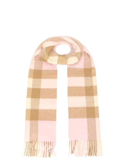 Shop Burberry Scarf In Pink