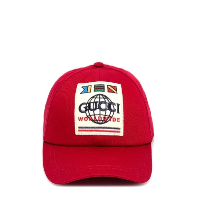 Shop Gucci Cap In Red