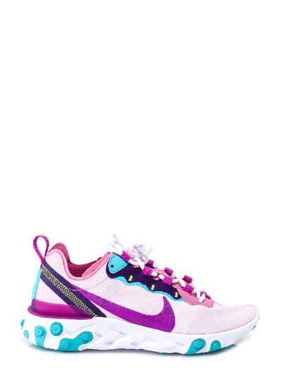 Shop Nike React Element 55 Sneakers In Purple