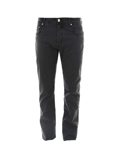 Shop Jacob Cohen Trousers In Black