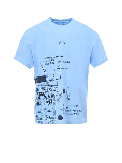 Shop A-cold-wall* T-shirt In Blue