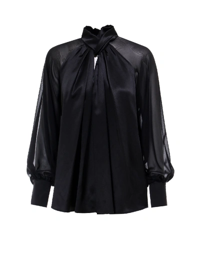 Shop Max Mara Blouse In Black