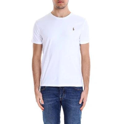 Shop Polo Ralph Lauren Classic T-shirt In White
