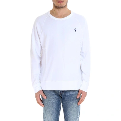 Shop Polo Ralph Lauren Classic Sweatshirt In White