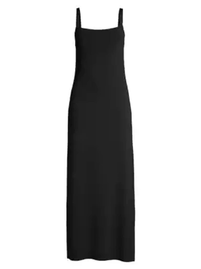 Shop Matteau Square-neck Knit Dress In Black
