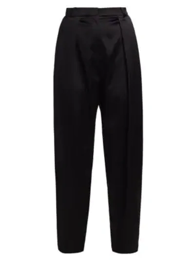 Shop Magda Butrym Harwich Satin Pants In Black