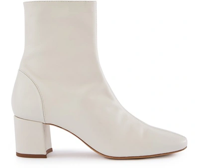 Shop Roseanna Heeled Ankle Boots In Ivoire