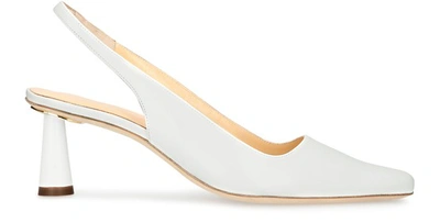 Shop By Far Diana Slingbacks In White