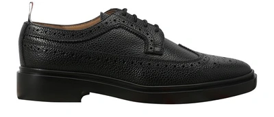 Shop Gucci Leather Derbys In Black