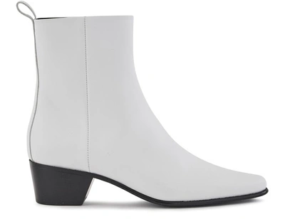 Shop Pierre Hardy Reno Ankle Boots In Calf White