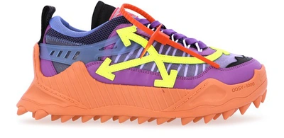 Shop Off-white Odsy-1000 Sneakers In Violet Yellow