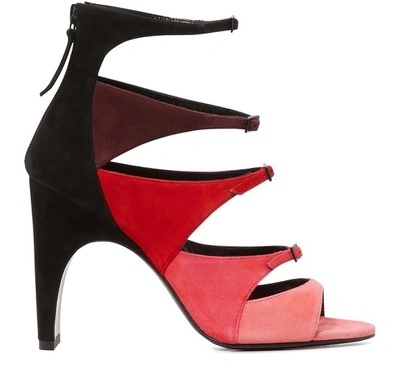 Shop Pierre Hardy Lula Color-block Heeled Sandals In Multi Pink
