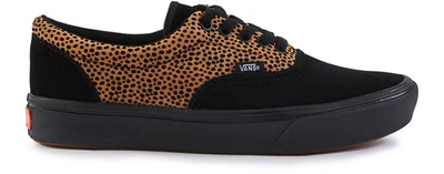 Shop Vans Comfycush Era Trainers In Tiny Cheetah Black