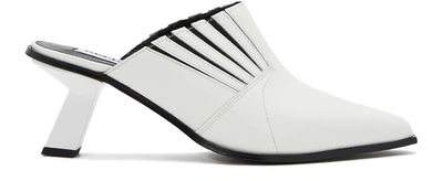 Shop Kenzo Heeled Mules In White