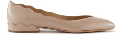 Shop Chloé Laurena Ballerina Flat In Pink Tea