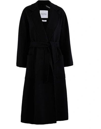 Max Mara Black Cashmere Labbro Icon Coat | ModeSens