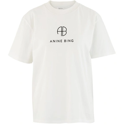 Shop Anine Bing Hudson T-shirt In White