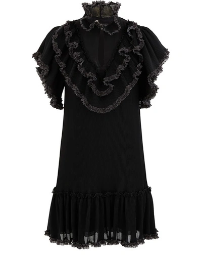Shop See By Chloé Pleated Dress In Black