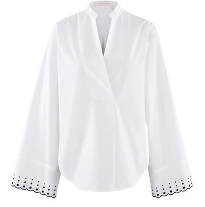 Shop See By Chloé Embroidered Shirt In White