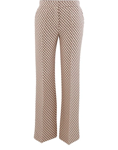 Shop Valentino Pleated Trousers In Avorio