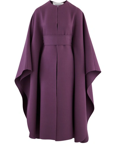 Shop Valentino Cape In Real Purple