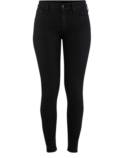 Shop Mother The Looker Jeans In Black Gold Bolt