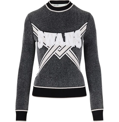 Off-white Textured Knit Cropped Sweater In Black Off White