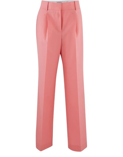 Shop Givenchy Wide Trousers In Flamand Rose