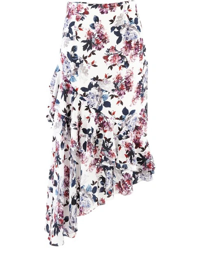 Shop Erdem Antoinette Skirt In Rose Blossom