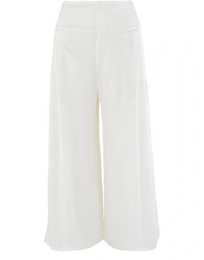 Shop Roland Mouret Lenark Trousers In White