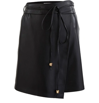 Shop Nanushka Sekoya Skirt In Black