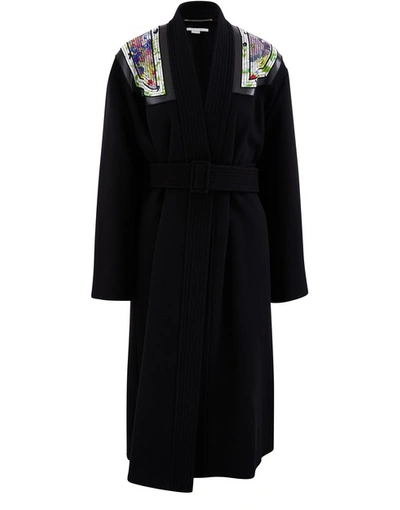Shop Stella Mccartney Wool Coat In 1000 - Black