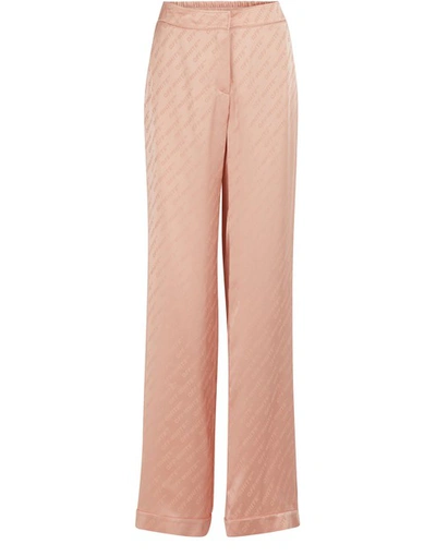 Shop Off-white Logo Pajama Pants In Nude