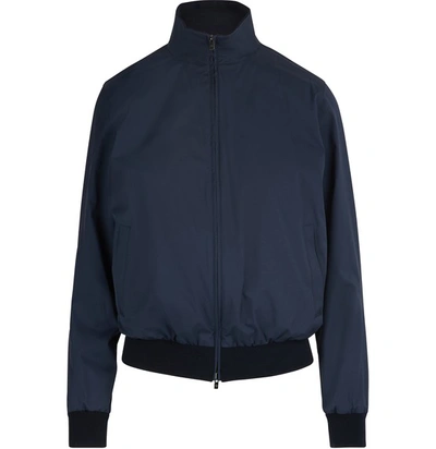 Shop Loro Piana Bomber Jacket In Navy