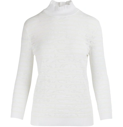 Shop Chloé Turtleneck Sweater In Iconic Milk