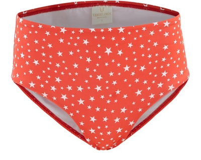 Shop Verdelimon Angeles Bikini Bottoms In Stars Red