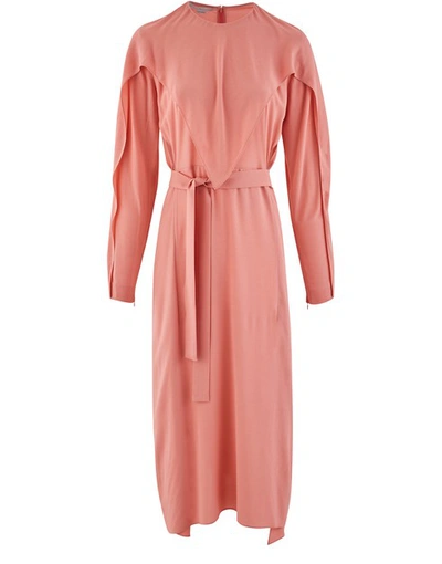 Shop Stella Mccartney Crepe Dress In 5940 - Martini Pink