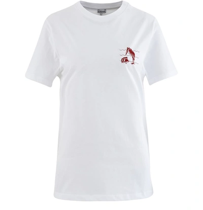 Shop Loewe Animals Printed T-shirt In White