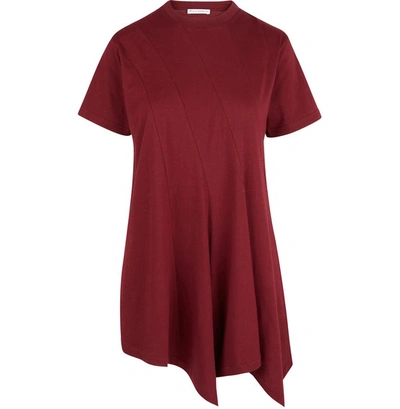 Shop Jw Anderson Panelled T-shirt In Malbec