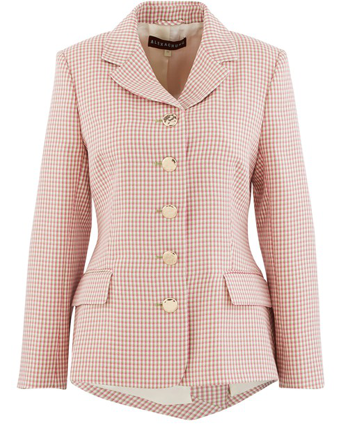 Alexa Chung Cropped Jacket In Cream/pink/green | ModeSens