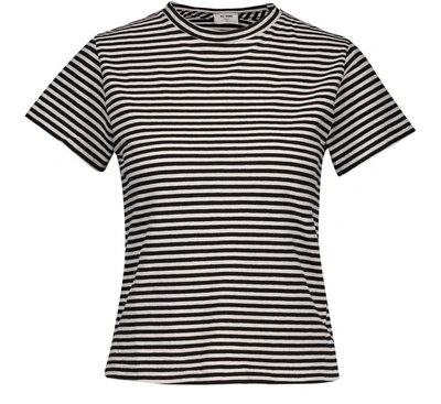 Shop Re/done The Classic Tee T-shirt In Black/white Stripe