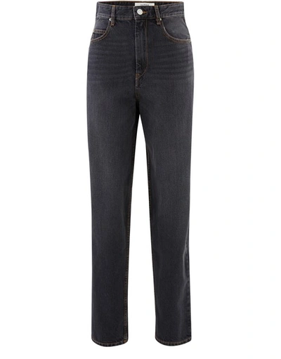 Shop Isabel Marant Étoile Corsyj Trousers In Faded Black