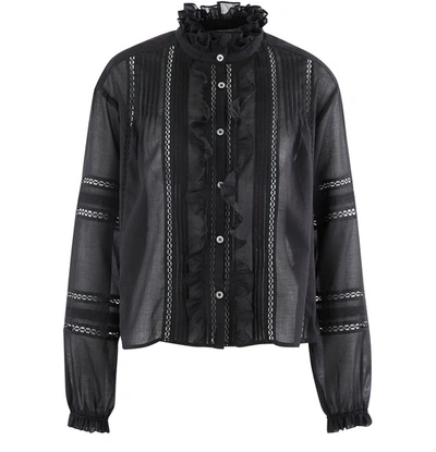 Shop Isabel Marant Étoile Valda Blouse In Black