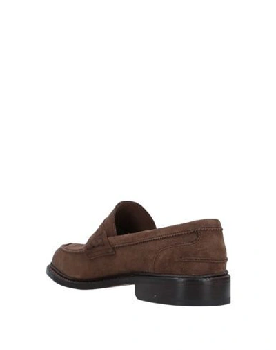 Shop Tricker's Man Loafers Khaki Size 8.5 Soft Leather In Beige