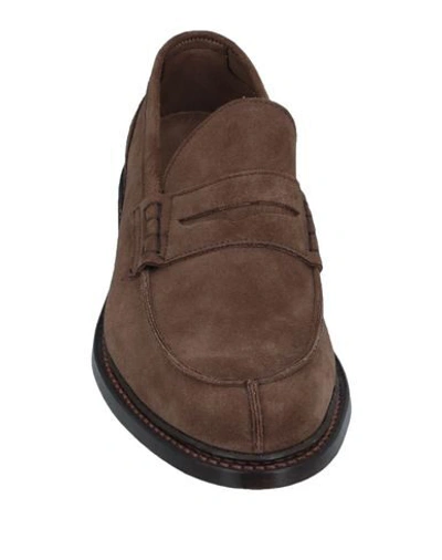 Shop Tricker's Man Loafers Khaki Size 11 Soft Leather In Beige