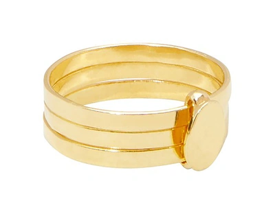 Shop Monsieur Adrienne Ring In Gold