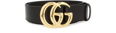 Shop Gucci Gg Belt In Black