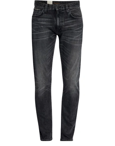 Shop Nudie Jeans Lean Dean Jeans In Midnight Selvage